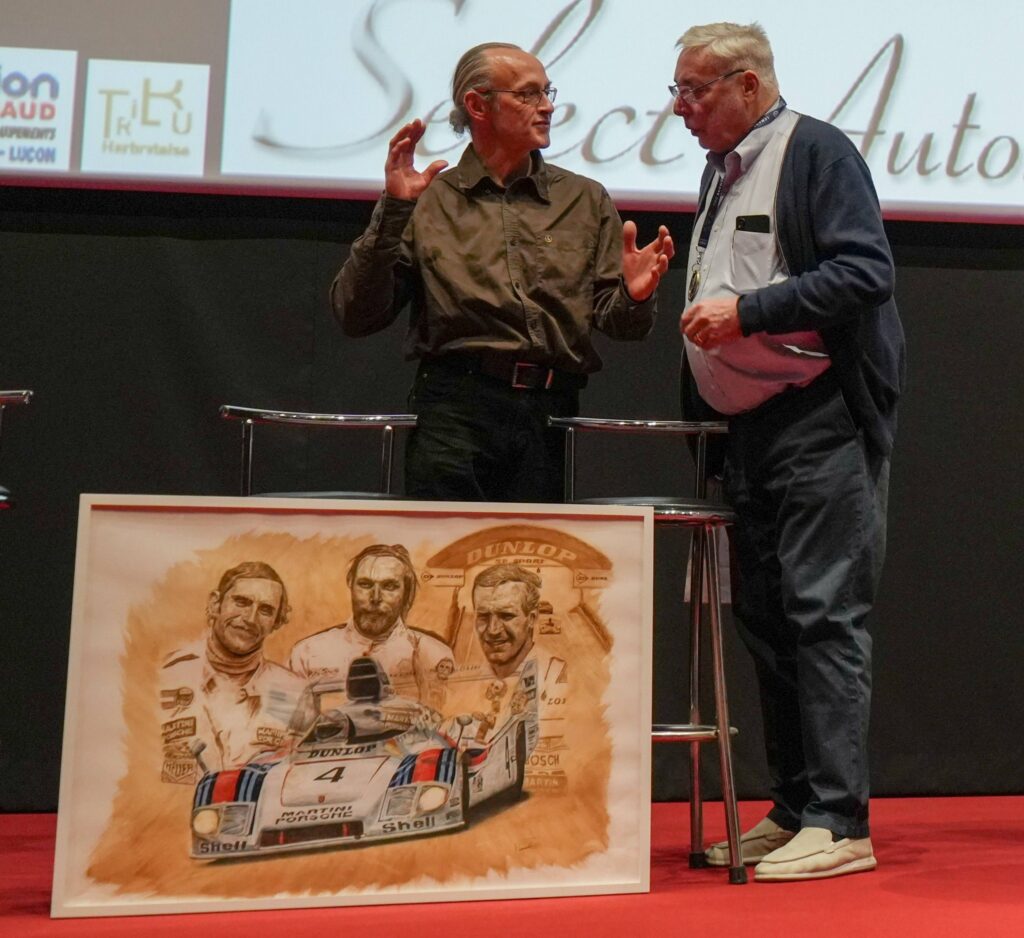 Remise de ma peinture à Jürgen Barth